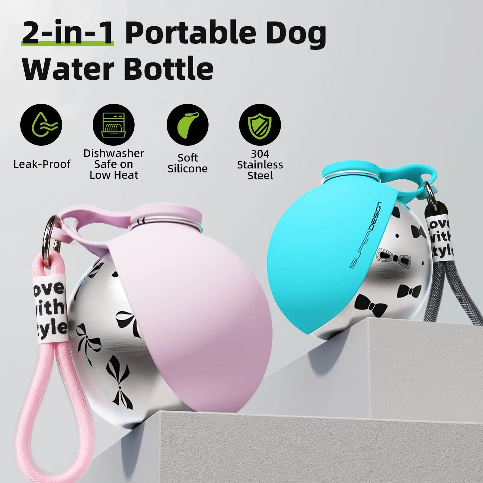 Compact Dog Travel Hydration Bottle